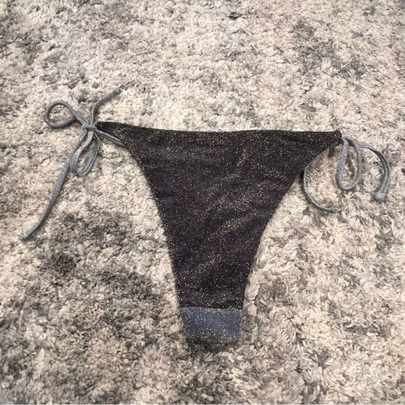 NWT Aerie Sparkle Cheekiest Tie Bikini Bottom size medium - Picture 8 of 13